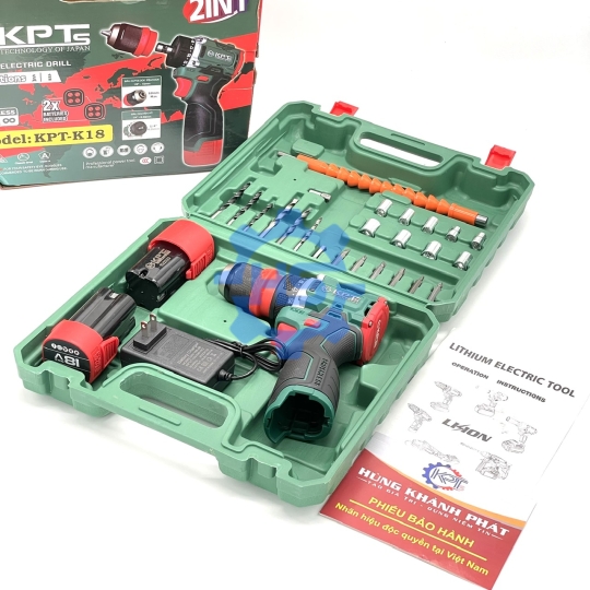 MÁY KHOAN PIN KPTs [KPT-K18] DÙNG PIN 18V