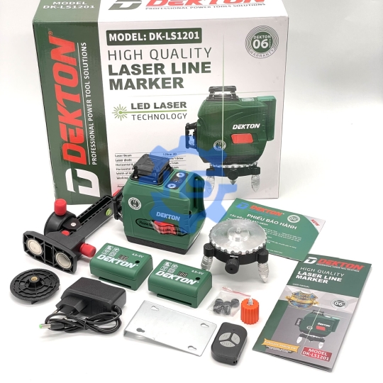 Máy Laser Cân Mực 12 Tia Ánh Sáng Xanh DEKTON [LS1201]
