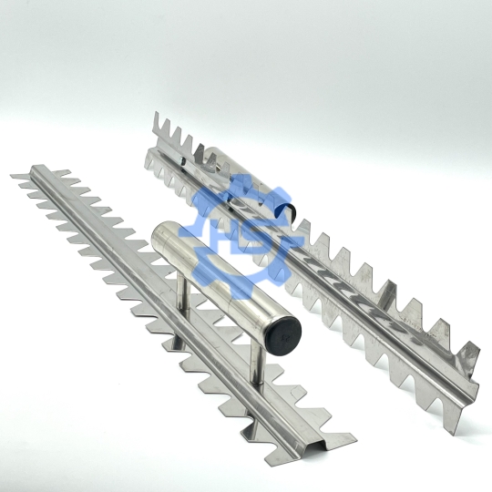 Bàn Răng Cưa, Bay Răng Cưa Ốp Lát, Bàn Gạt Keo Vữa Dán Gạch Inox Dài 60cm Dày 1ly